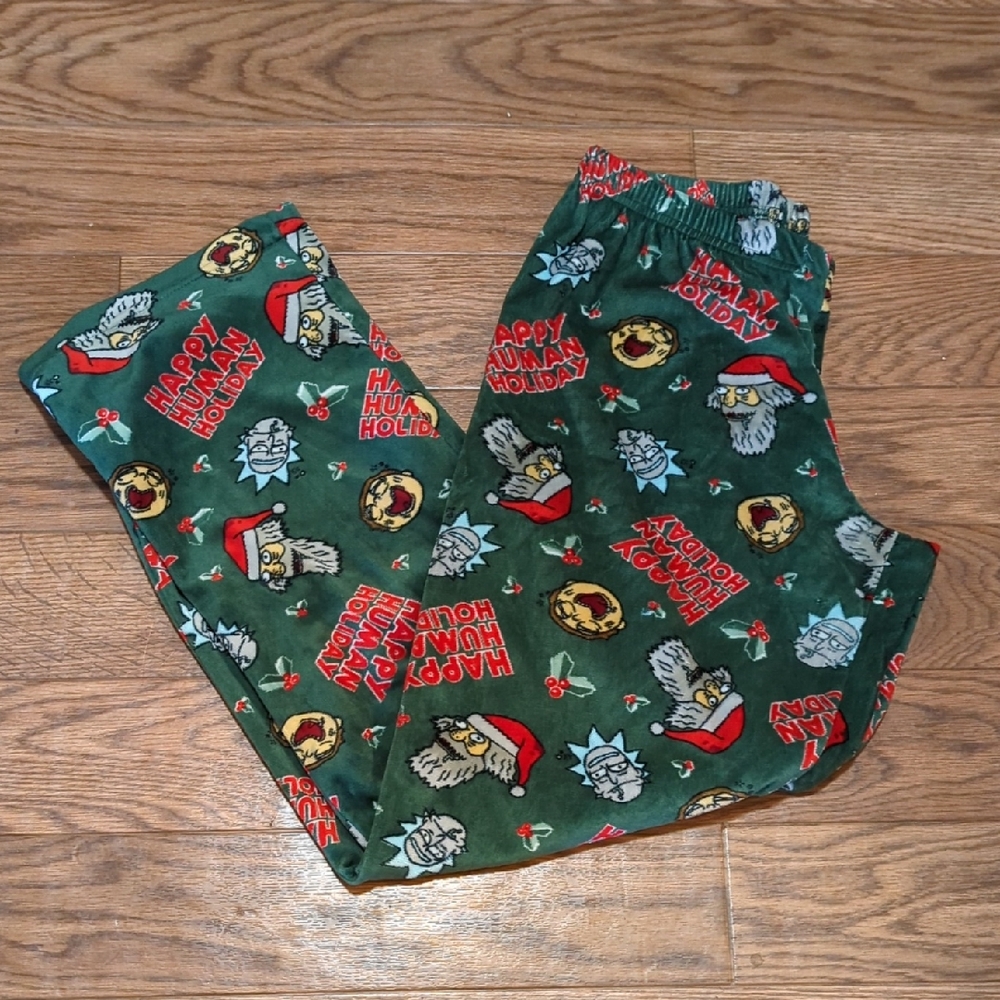 Rick and Morty Holiday Themed Pajama Pants